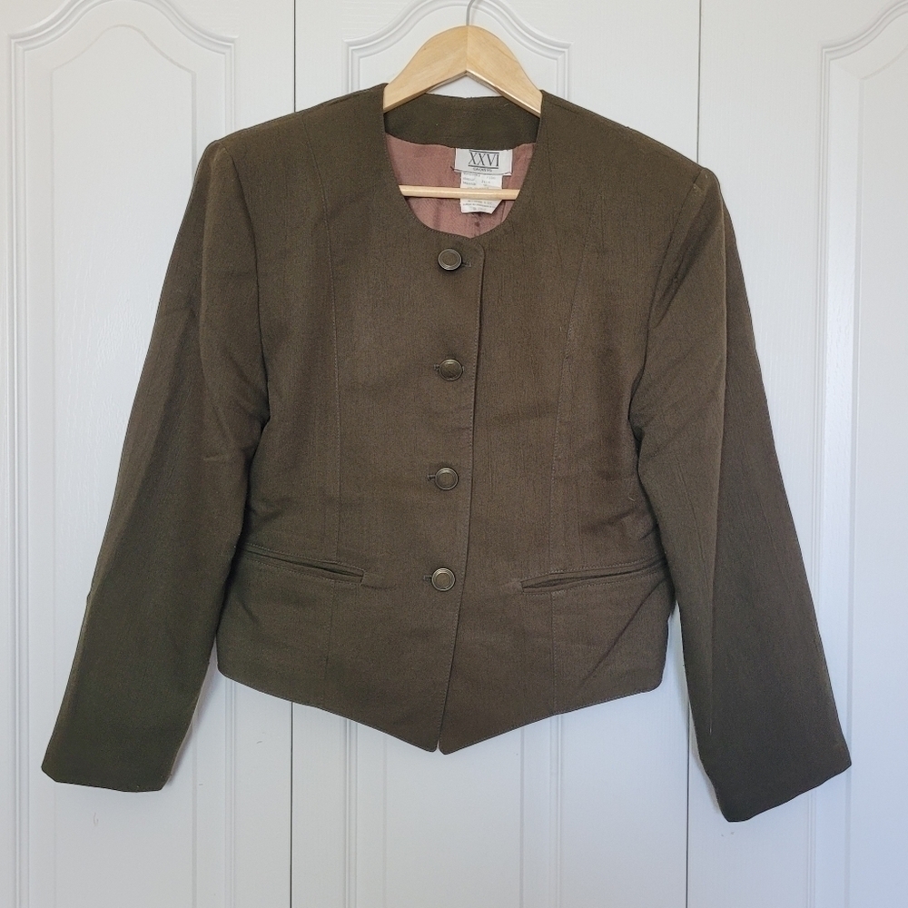 Vintage Blazer Jacket with Shoulder Pads